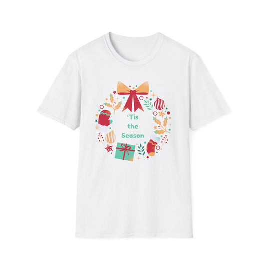 Wreath 'Tis the Season T-Shirt